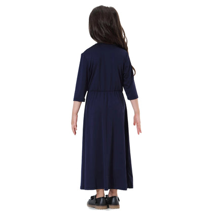 Kids Girls Long Sleeve Maxi Dress